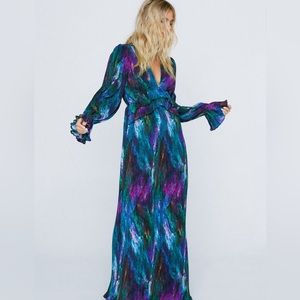 Nasty gal long marble dress size US 4! Worn 1x for a wedding! I am 5’3!